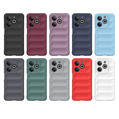 For Infinix Smart 8 Magic Shield TPU + Flannel Phone Case(Light Blue) - Infinix Cases by buy2fix | Online Shopping UK | buy2fix