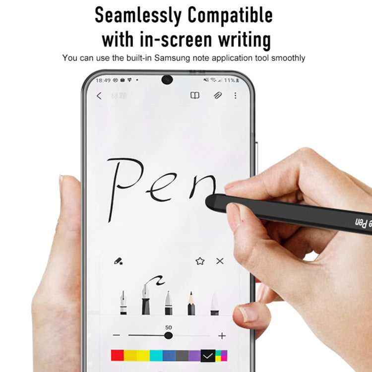 For Samsung Galaxy S24 5G GKK Space Frame Transparent PC + TPU Phone Case with Pen(Transparent Green) - Galaxy S24 5G Cases by GKK | Online Shopping UK | buy2fix