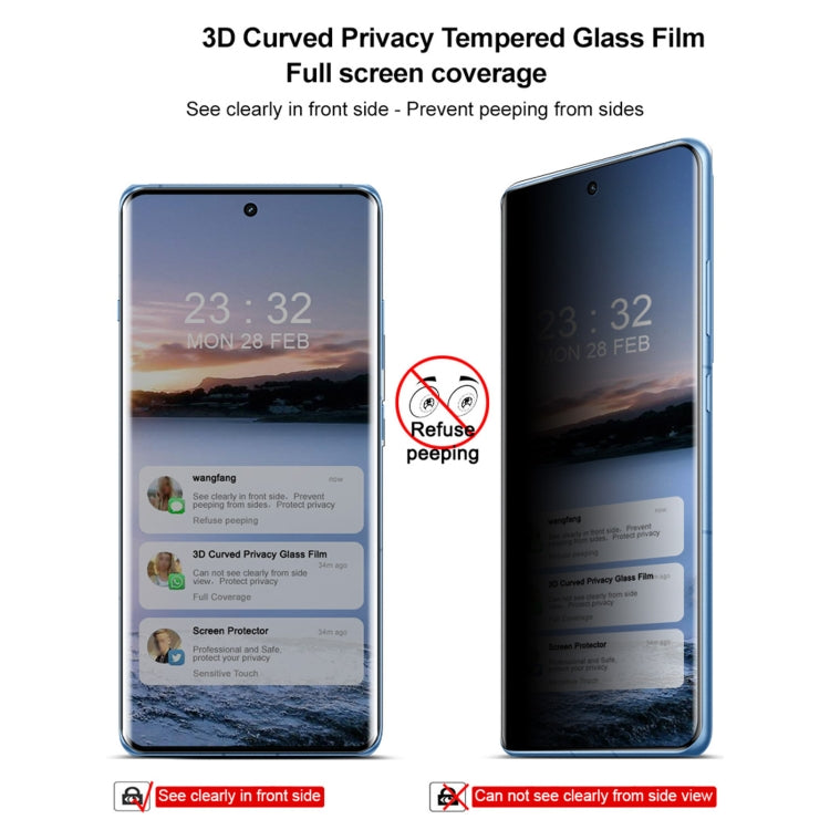 For OnePlus Ace 3 5G imak 3D Curved HD Full Screen Anti-spy Tempered Glass Protective Film - OnePlus Tempered Glass by imak | Online Shopping UK | buy2fix