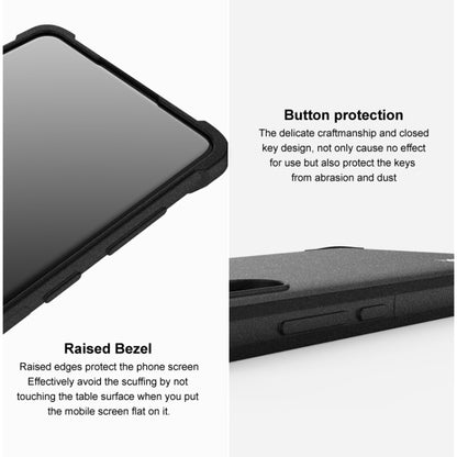 For Samsung Galaxy A55 5G imak Shockproof Airbag TPU Phone Case(Matte Black) - Galaxy Phone Cases by imak | Online Shopping UK | buy2fix