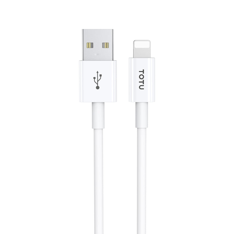 TOTU CB-1-L 15W USB to 8 Pin Fast Charging Data Cable, Length: 1m(White) - Normal Style Cable by TOTUDESIGN | Online Shopping UK | buy2fix