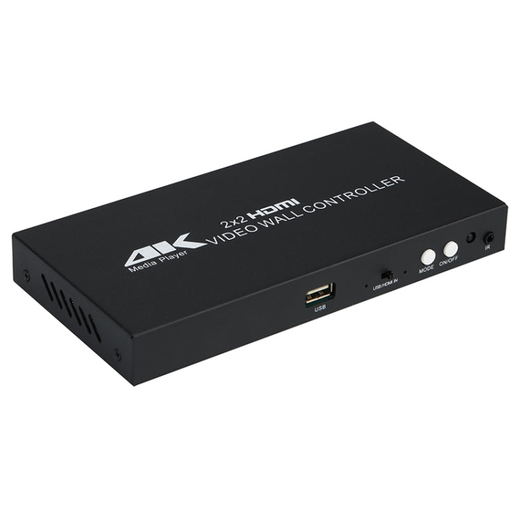 XP03 4K 2x2 HDMI Video Wall Controller Multi-screen Splicing Processor, Style:Playback Version(US Plug) - Splitter by buy2fix | Online Shopping UK | buy2fix