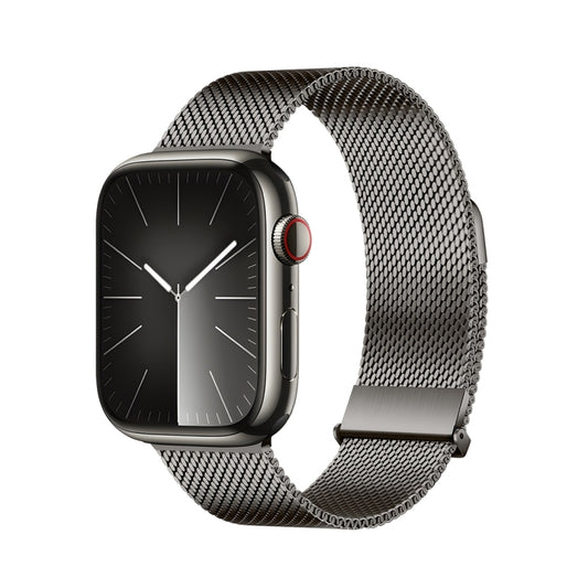 For Apple Watch Series 9 45mm DUX DUCIS Milanese Pro Series Stainless Steel Watch Band(Graphite) - Watch Bands by DUX DUCIS | Online Shopping UK | buy2fix