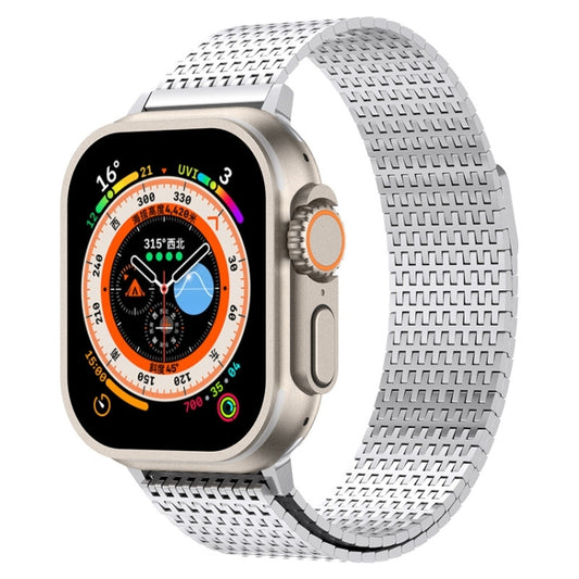 For Apple Watch Series 2 42mm Milanese Loop Magnetic Clasp Stainless Steel Watch Band(Silver) - Watch Bands by buy2fix | Online Shopping UK | buy2fix