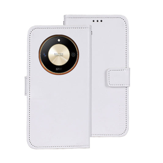 For Honor X9b idewei Crazy Horse Texture Leather Phone Case with Holder(White) - Honor Cases by idewei | Online Shopping UK | buy2fix