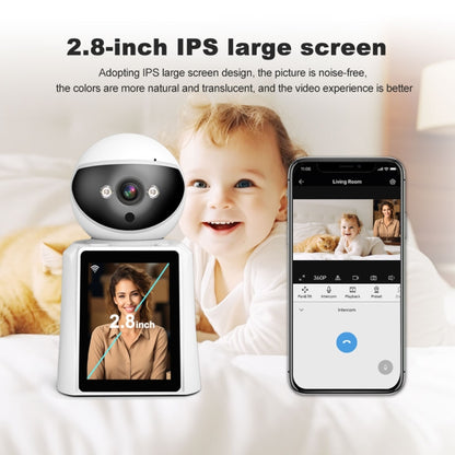 Srihome SH053 2MP 2.8 inch IPS Screen Smart IP Camera Baby Monitor(US Plug) - Baby Monitor by SriHome | Online Shopping UK | buy2fix