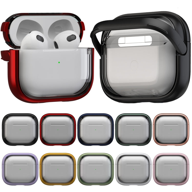 For AirPods Pro 2  TPU Hybrid PC Case with Holder(Black) - For AirPods Pro 2 by buy2fix | Online Shopping UK | buy2fix