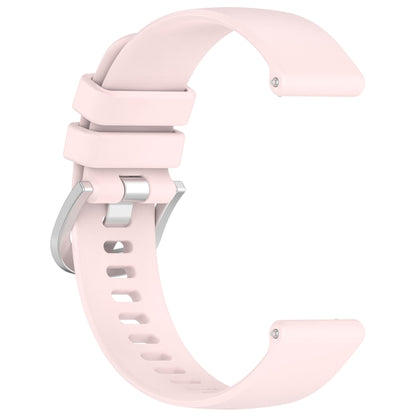 For Xiaomi Watch 2 Liquid Glossy Silver Buckle Silicone Watch Band(Light Pink) - Watch Bands by buy2fix | Online Shopping UK | buy2fix
