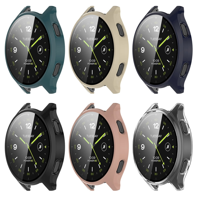 For Xiaomi Watch 2 PC + Tempered Film Integrated Watch Protective Case(Pine Green) - Watch Cases by buy2fix | Online Shopping UK | buy2fix