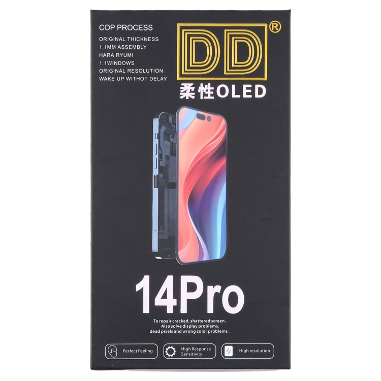 For iPhone 14 Pro Soft DD OLED LCD Screen with Digitizer Full Assembly - LCD Related Parts by buy2fix | Online Shopping UK | buy2fix