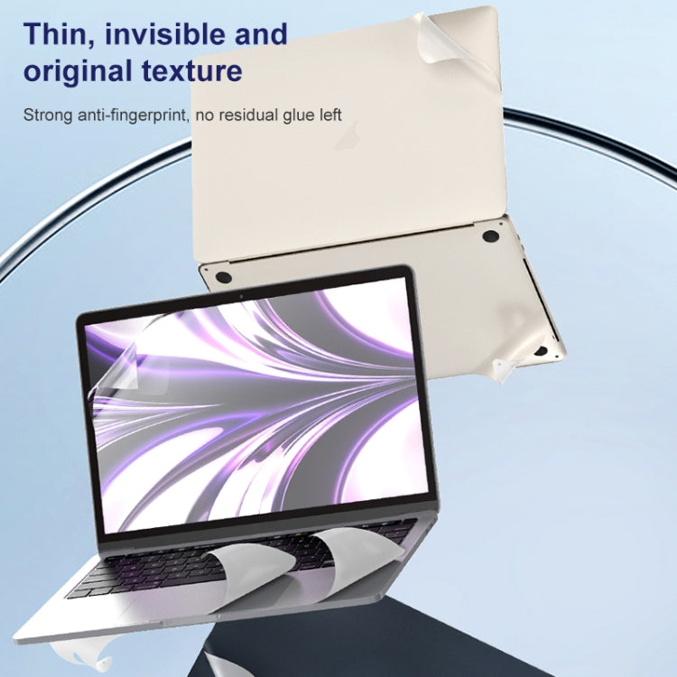 For MacBook Air 13.6 inch A2681 2022 ZGA 5 in 1 Laptop All-round Protective Film(Silver) - Skin Sticker by ZGA | Online Shopping UK | buy2fix