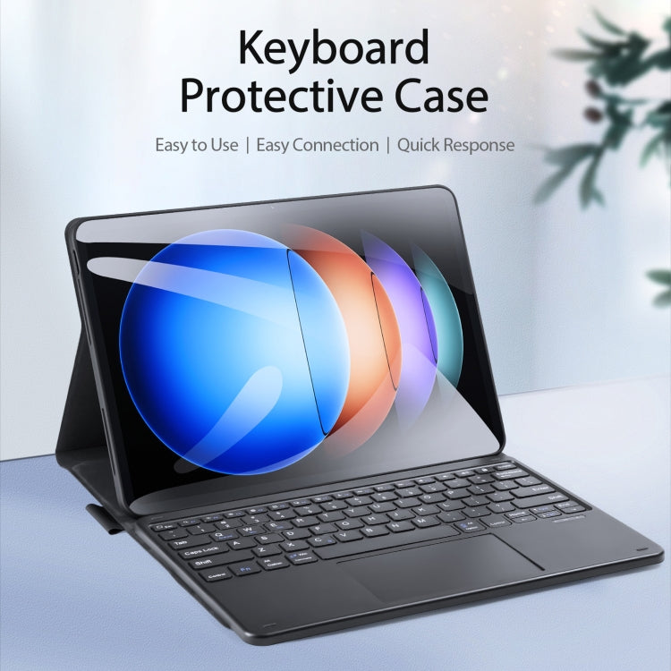 For Xiaomi Pad 6S Pro DUX DUCIS TK Series Bluetooth Keyboard Leather Case with Touchpad(Black) - Others Keyboard by DUX DUCIS | Online Shopping UK | buy2fix