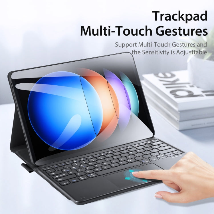 For Xiaomi Pad 6S Pro DUX DUCIS TK Series Bluetooth Keyboard Leather Case with Touchpad(Black) - Others Keyboard by DUX DUCIS | Online Shopping UK | buy2fix