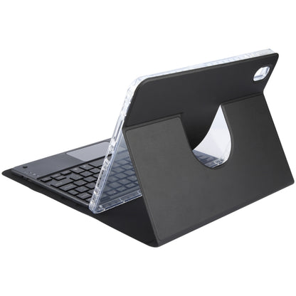 For Huawei MatePad Air 11.5 Square Button Bluetooth Keyboard Rotatable Holder Leather Case with Touchpad(Black) - Huawei Keyboard by buy2fix | Online Shopping UK | buy2fix