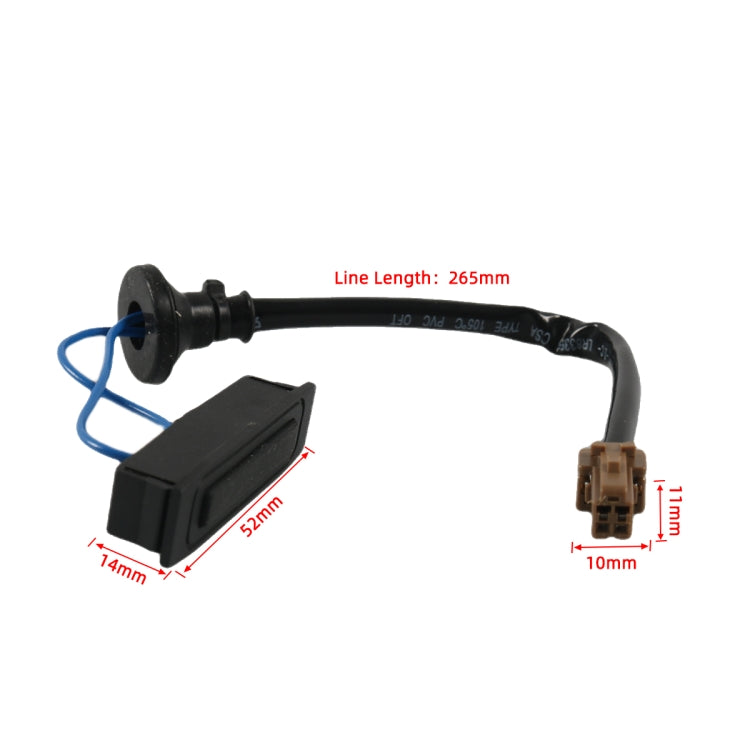 For Nissan Tiida Car Trunk Tailgate Switch 25380ED000(Black) - Car Switches by buy2fix | Online Shopping UK | buy2fix