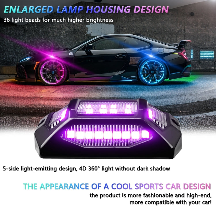 8 in 1 G6 RGB Colorful Car Chassis Light LED Music Atmosphere Light With 24-Button Remote Control - Atmosphere lights by buy2fix | Online Shopping UK | buy2fix