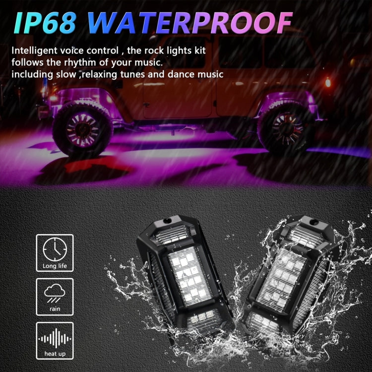 8 in 1 G6 RGB Colorful Car Chassis Light LED Music Atmosphere Light With 24-Button Remote Control - Atmosphere lights by buy2fix | Online Shopping UK | buy2fix