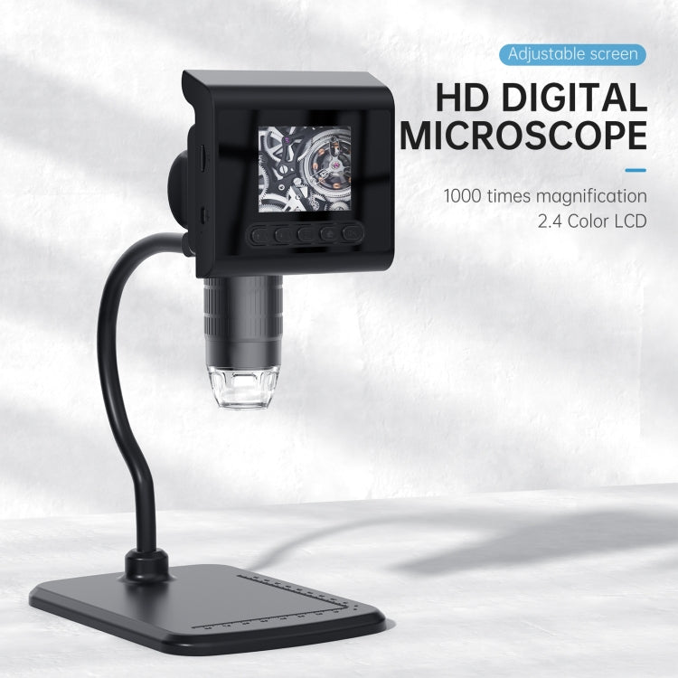 P190 1000X Desktop HD Digital Microscope with 2.4 inch Screen - Digital Microscope by buy2fix | Online Shopping UK | buy2fix