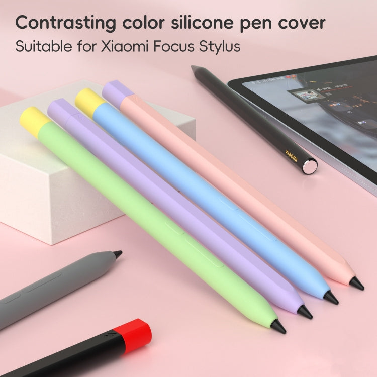 For Xiaomi Focus Pen III Stylus Pen Contrast Color Silicone Protective Case(Pink) - Pencil Accessories by buy2fix | Online Shopping UK | buy2fix