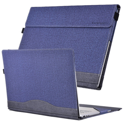 For Lenovo ThinkPad X1 Carbon 14 Gen 6 Cloth Texture Laptop Leather Protective Case(Deep Blue) - Other by buy2fix | Online Shopping UK | buy2fix