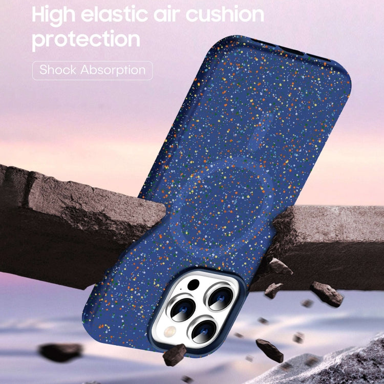 For iPhone 15 Colorful Frosted Magsafe PC Hybrid TPU Phone Case(Blue) - iPhone 15 Cases by buy2fix | Online Shopping UK | buy2fix