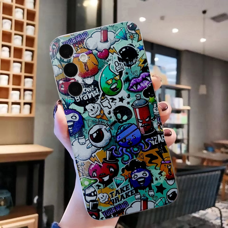 For Samsung Galaxy S24 5G Colored Drawing Pattern TPU Phone Case(Graffiti) - Galaxy S24 5G Cases by buy2fix | Online Shopping UK | buy2fix
