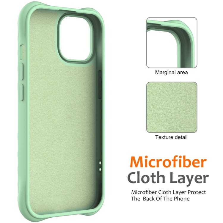 For iPhone 15 Plus Wave Texture MagSafe Magnetic Liquid Silicone Phone Case(Green) - iPhone 15 Plus Cases by buy2fix | Online Shopping UK | buy2fix