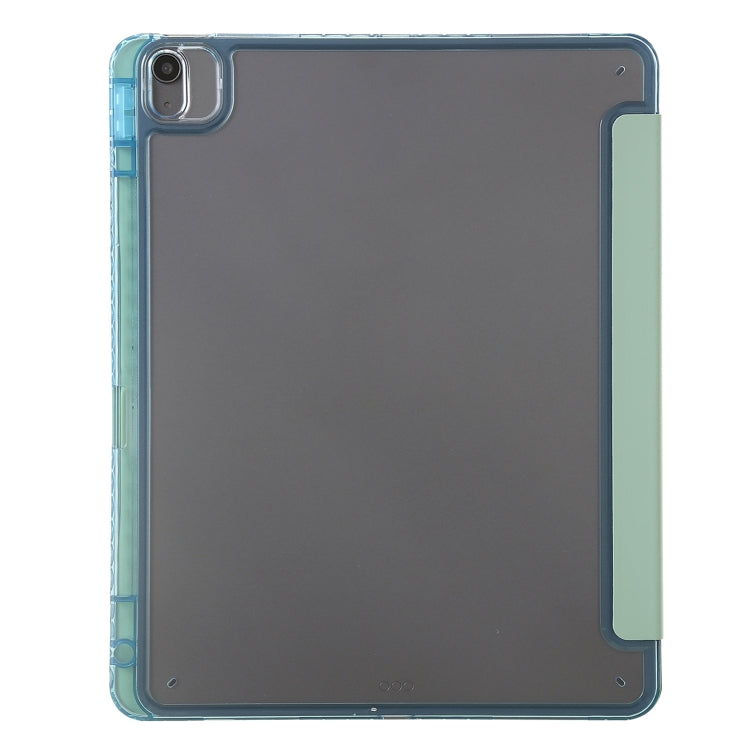 For iPad Air 13 2024 Clear Acrylic Deformation Leather Tablet Case(Green) - iPad Air 13 2024 Cases by buy2fix | Online Shopping UK | buy2fix