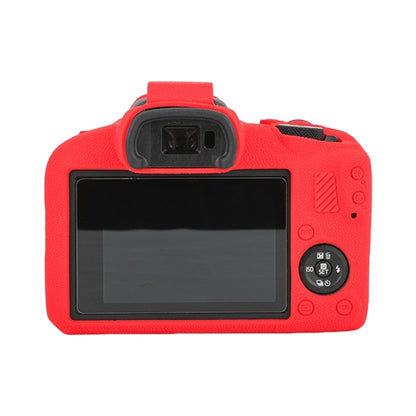 For Canon EOS R100 Litchi Texture Soft Silicone Protective Case(Red) - Protective Case by buy2fix | Online Shopping UK | buy2fix