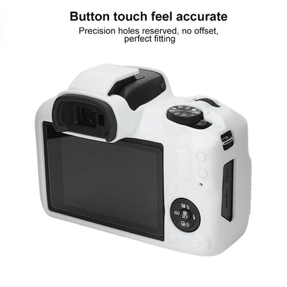 For Canon EOS R100 Glossy Soft Silicone Protective Case(White) - Protective Case by buy2fix | Online Shopping UK | buy2fix