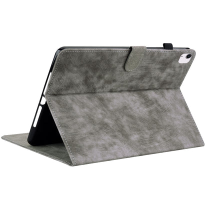 For iPad Air 13 2024 Embossed Tiger Pattern Leather Tablet Case(Grey) - iPad Air 13 2024 Cases by buy2fix | Online Shopping UK | buy2fix