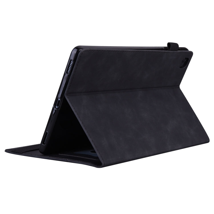 For iPad Pro 13 2024 Splicing Shockproof Leather Tablet Case(Black) - iPad Pro 13 2024 Cases by buy2fix | Online Shopping UK | buy2fix