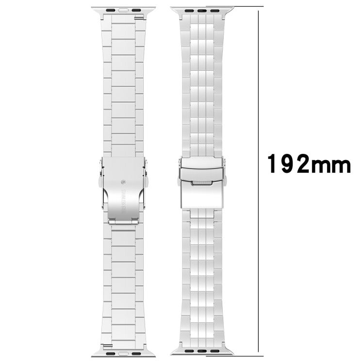 For Apple Watch 38mm Armor 5-bead Titanium Watch Band(Titanium) - Watch Bands by buy2fix | Online Shopping UK | buy2fix