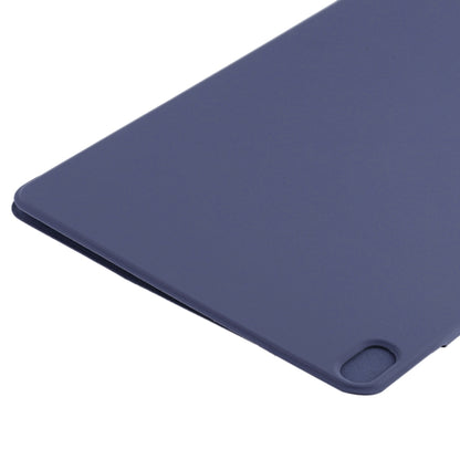 For iPad Air 13 2024 Double-sided Clip Fixed Buckle Magnetic PU Leather Smart Tablet Case(Dark Blue) - iPad Air 13 2024 Cases by buy2fix | Online Shopping UK | buy2fix