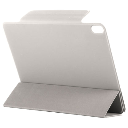 For iPad Air 13 2025 / 2024 Double-sided Clip Fixed Buckle Magnetic PU Leather Smart Tablet Case(Grey) - iPad Air 13 2025 / 2024 Cases by buy2fix | Online Shopping UK | buy2fix