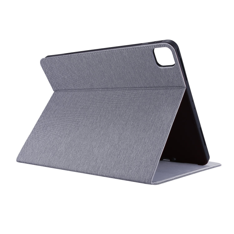 For iPad Air 13 2024 Fabric Leather Tablet Case(Grey) - iPad Air 13 2024 Cases by buy2fix | Online Shopping UK | buy2fix