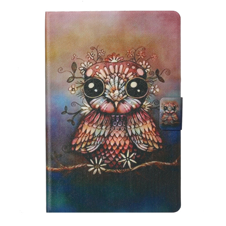 For iPad Pro 11 2024 Voltage Coloured Drawing Smart Leather Tablet Case(Owl) - iPad Pro 11 2024 Cases by buy2fix | Online Shopping UK | buy2fix