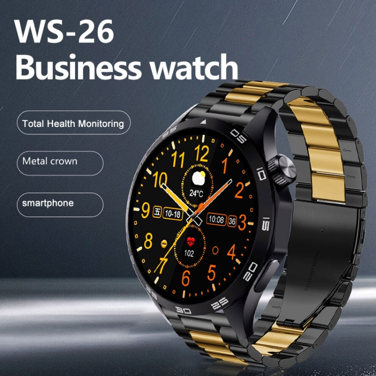 WS-26 1.52 inch IP67 Sport Smart Watch Support Bluetooth Call / Sleep / Blood Oxygen / Heart Rate / Blood Pressure Health Monitor, Silicone Strap(Black) - Smart Watches by buy2fix | Online Shopping UK | buy2fix