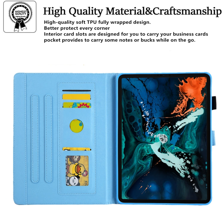 For iPad Pro 11 2024 Colored Drawing Leather Smart Tablet Case(Cup Panda) - iPad Pro 11 2024 Cases by buy2fix | Online Shopping UK | buy2fix