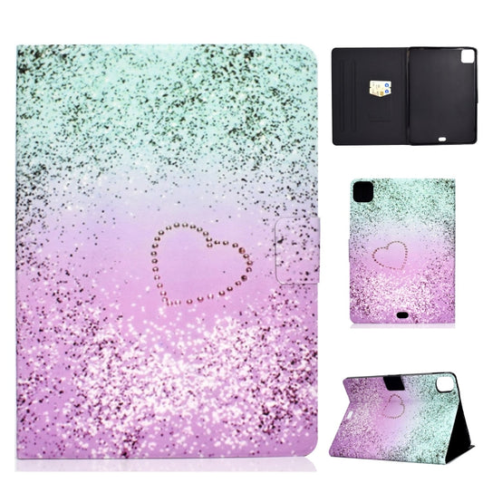 For iPad Pro 11 2024 Voltage Colored Drawing Smart Leather Tablet Case(Love Quicksand) - iPad Pro 11 2024 Cases by buy2fix | Online Shopping UK | buy2fix