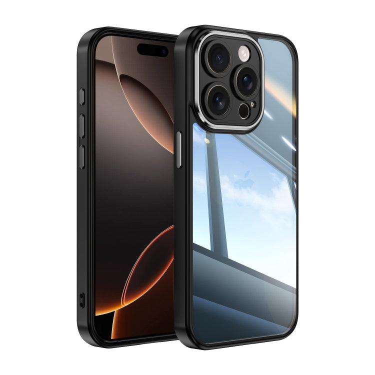 For iPhone 16 Pro Max Acrylic Hybrid TPU Armor Shockproof Phone Case(Black) - iPhone 16 Pro Max Cases by buy2fix | Online Shopping UK | buy2fix