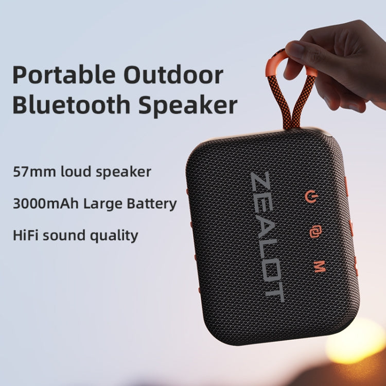 Zealot S75 Portable Outdoor IPX6 Waterproof Bluetooth Speaker(Blue) - Waterproof Speaker by ZEALOT | Online Shopping UK | buy2fix