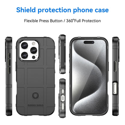 For iPhone 16 Pro Full Coverage Shockproof TPU Phone Case(Black) - iPhone 16 Pro Cases by buy2fix | Online Shopping UK | buy2fix