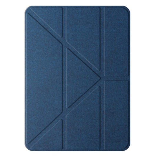 For iPad Pro 13 2024 Mutural Multi-fold Smart Leather Tablet Case(Blue) - iPad Pro 13 2024 Cases by Mutural | Online Shopping UK | buy2fix
