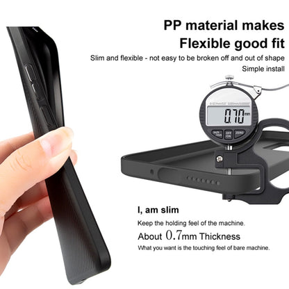 For Xiaomi 14 5G imak 0.7mm Ultra Thin Ripple Texture Phone Case(Transparent Black) - 14 Cases by imak | Online Shopping UK | buy2fix