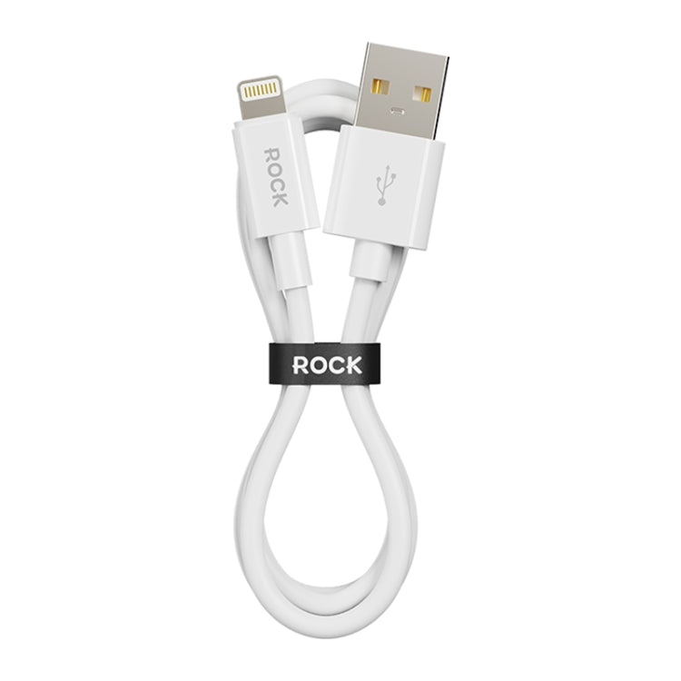 ROCK P8 Prime Series 1m USB Fast Charging Data Cable, Interface:2.4A 8 Pin(White) - Normal Style Cable by ROCK | Online Shopping UK | buy2fix