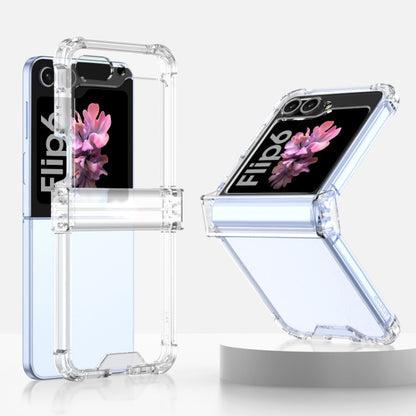 For Samsung Galaxy Z Flip6 GKK Airbag Hinge Full Coverage Phone Case(Transparent) - Galaxy Z Flip6 5G Cases by GKK | Online Shopping UK | buy2fix