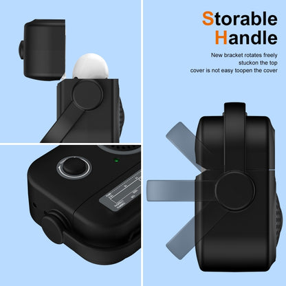 For AirPods Pro 2 Radio Style Wireless Bluetooth Earphones Shockproof Protective Case(Black) - For AirPods Pro 2 by buy2fix | Online Shopping UK | buy2fix