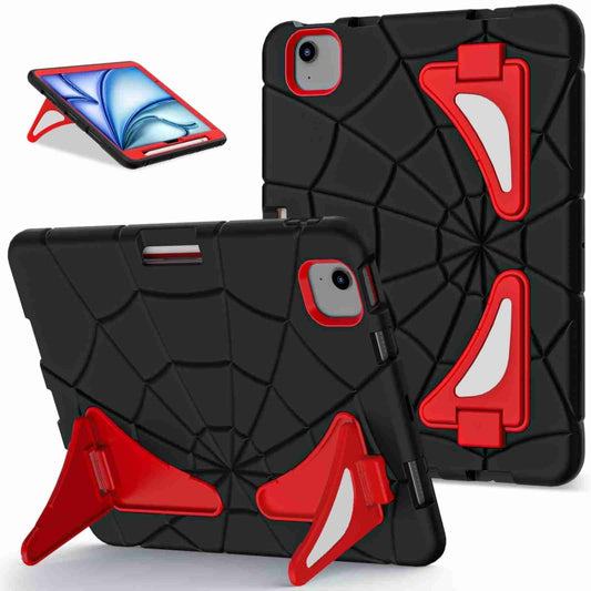 For iPad Air 11 2024 Silicone + PC Shockproof Protective Tablet Case(Black Red) - iPad Air 11 2024 Cases by buy2fix | Online Shopping UK | buy2fix