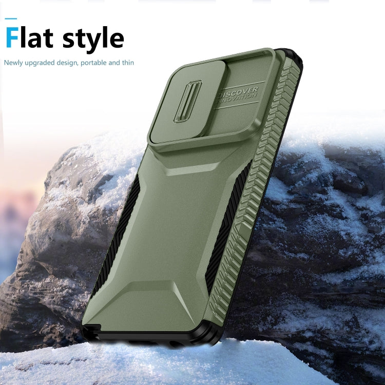 For Motorola Moto G Stylus 5G 2024 Sliding Camshield Phone Case(Alpine Green) - Motorola Cases by buy2fix | Online Shopping UK | buy2fix